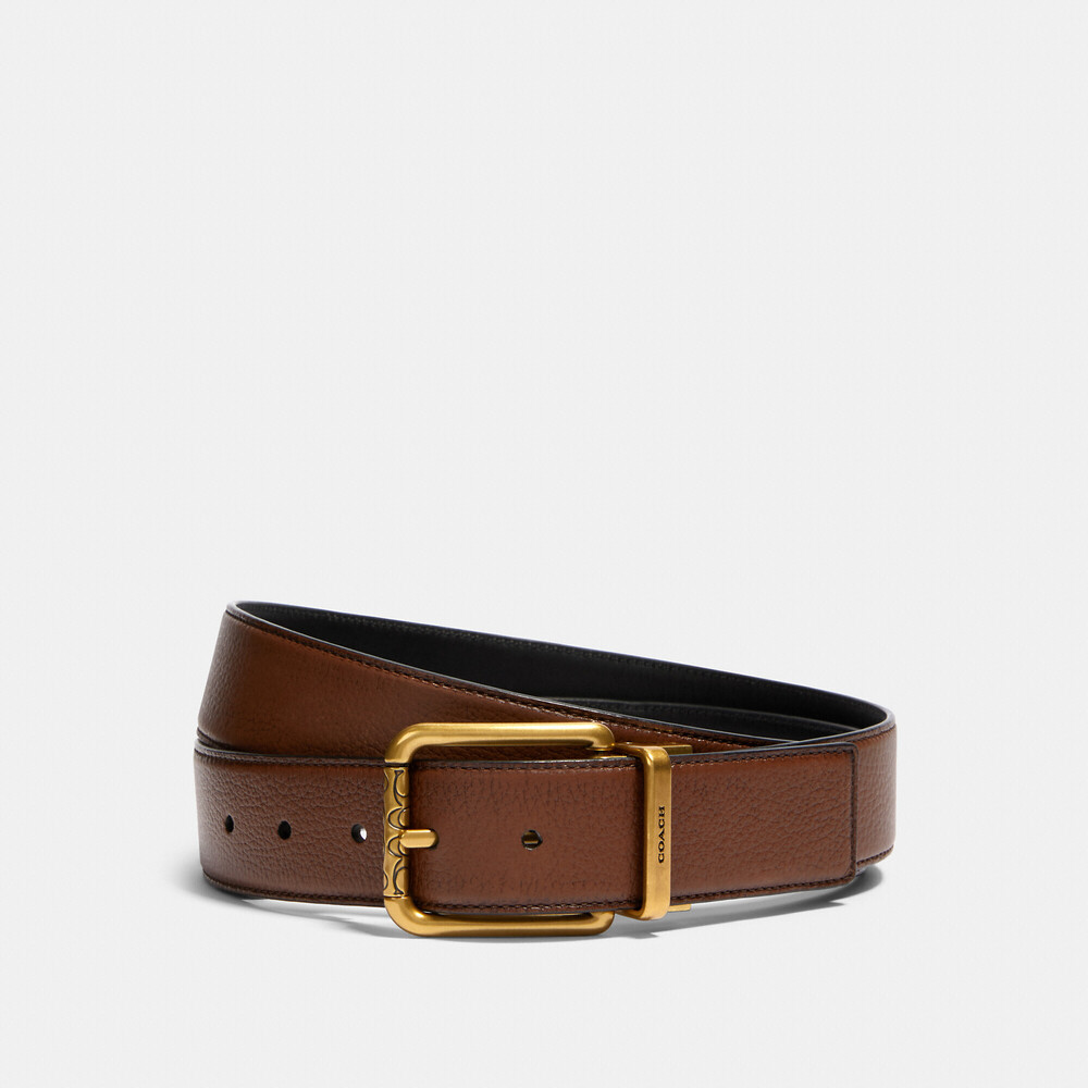 Coach Outlet Men's Square Roller Buckle Cut-To-Size Reversible Belt, 38 Mm